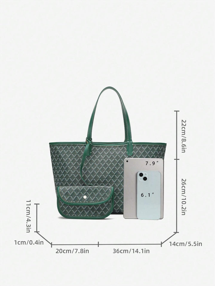 Casualowa torba na ramię z PVC dla kobiet | Torba typu tote | Duża, lekka torba dla studentek