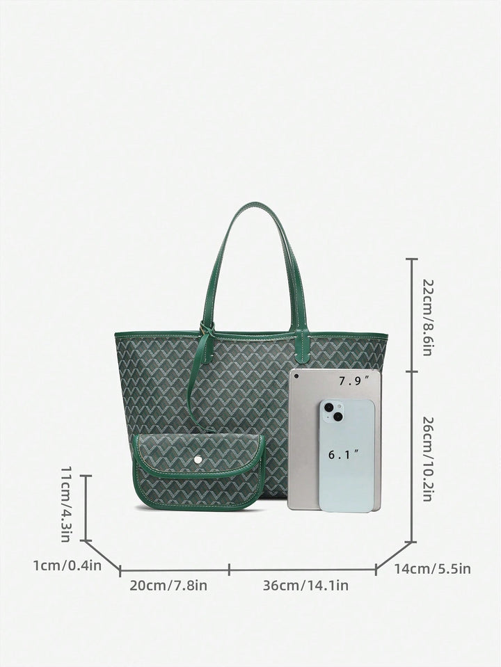 Casualowa torba na ramię z PVC dla kobiet | Torba typu tote | Duża, lekka torba dla studentek