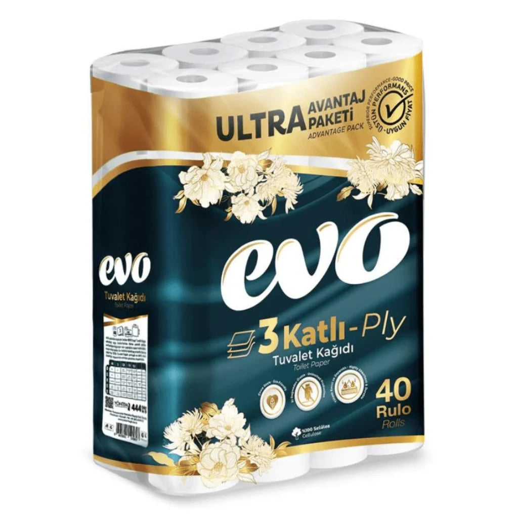 120x Luksusowe Evo Papier Toaletowy 3-Warstwowy