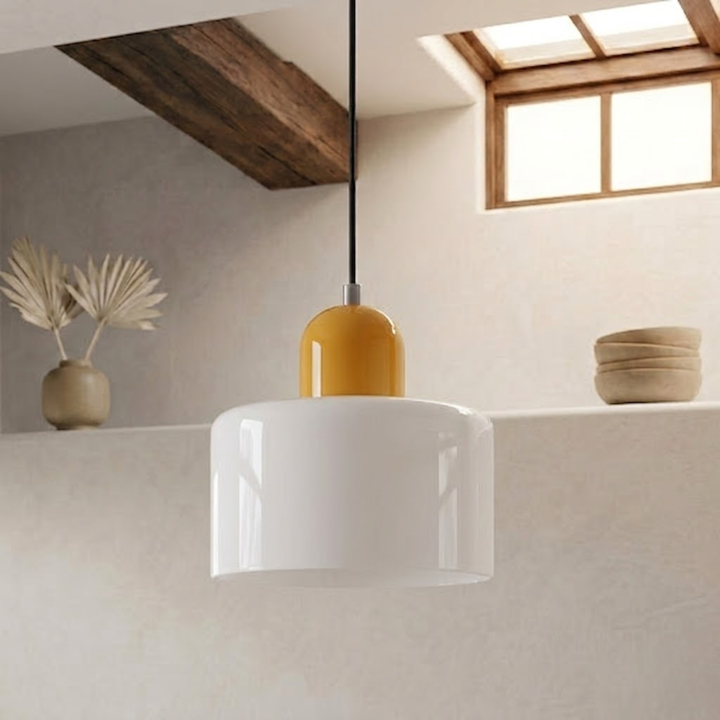 Wisząca lampa pierścieniowa o rozszerzonym designie halo
