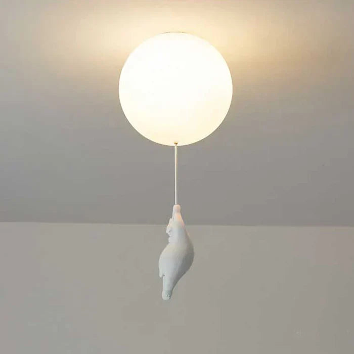 Lampa sufitowa dla dzieci z misiem i piłką | CloudBea