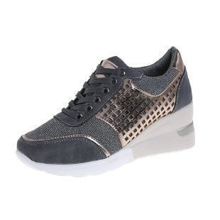 Kobiece Sneakersy na Wysokim Koturnie