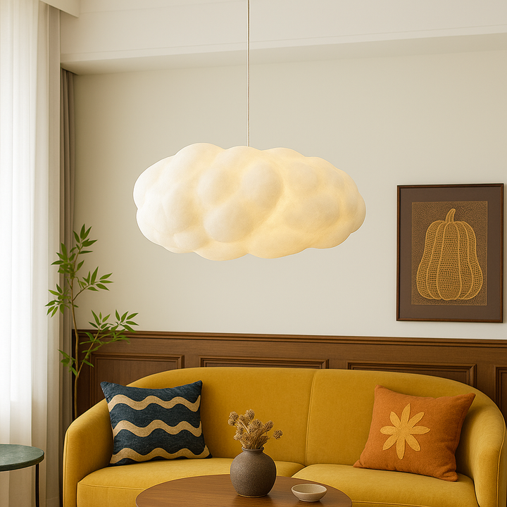 Lampa wisząca w kształcie chmury