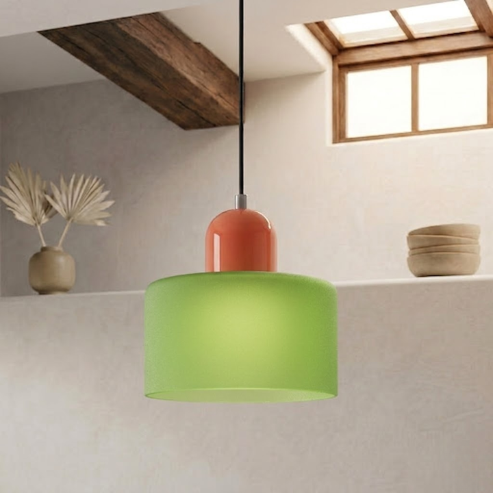 Wisząca lampa pierścieniowa o rozszerzonym designie halo