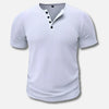 Slim-Fit Henley T-Shirt dla mężczyzn z zapięciem na przycisk