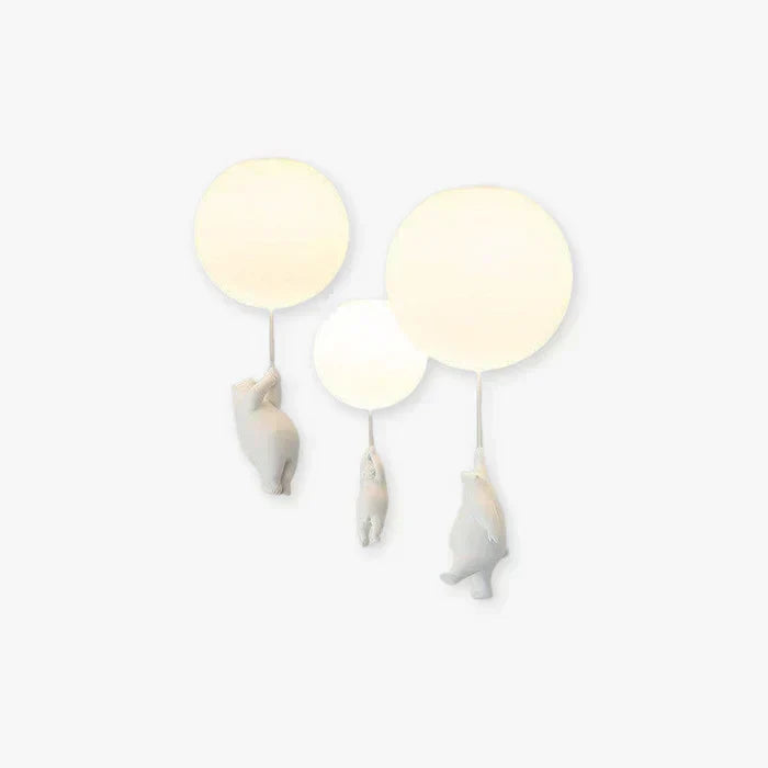 Lampa sufitowa dla dzieci z misiem i piłką | CloudBea