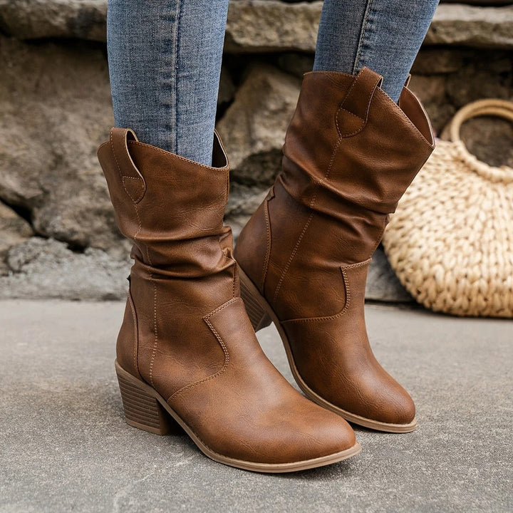 Retro Kowbojskie Buty Damskie