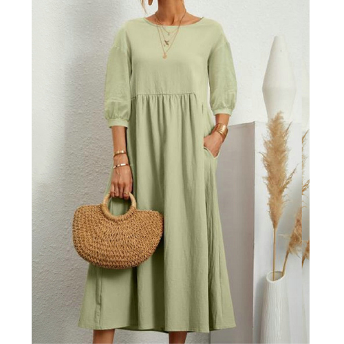 Isabelle – Kobieca Elegancka Sukienka Smocked na Lato | Midi