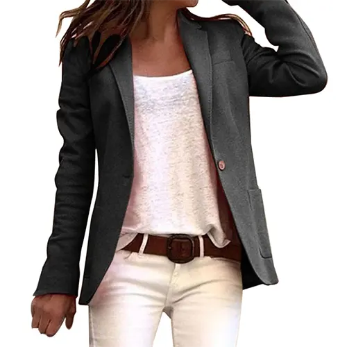 Kendra – Kobiecy Casual Praca Blazer | Długie Rękawy