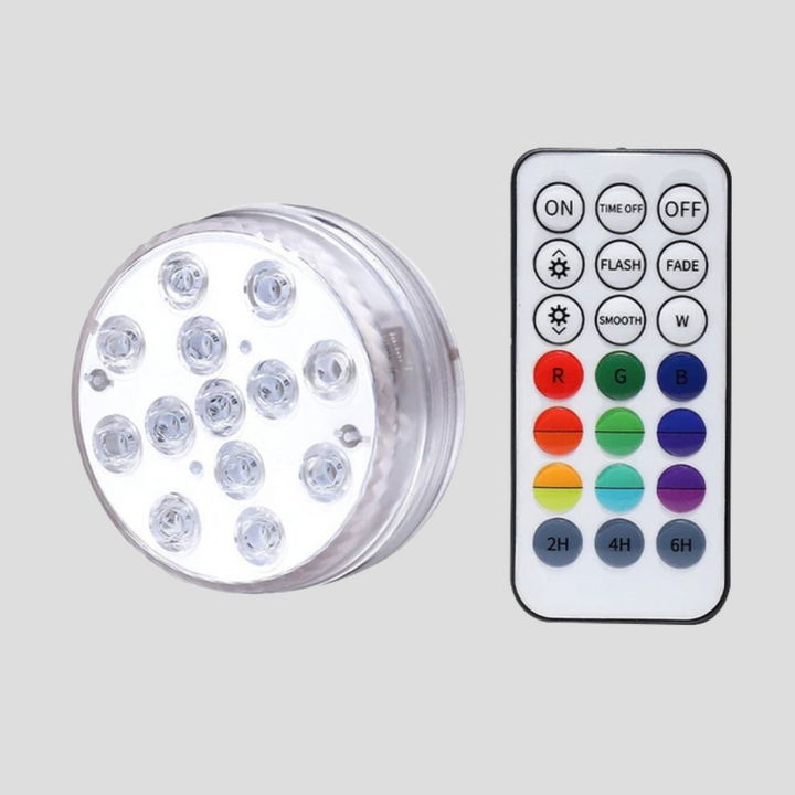 Kolorowa Lampa LED Podwodna z Zdalnym Sterowaniem RF