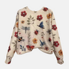 Sweter z 3D Kwiatowym Wzorem