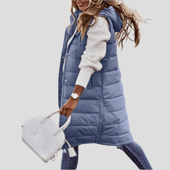 Damski Długi Kaptur Bodywarmer