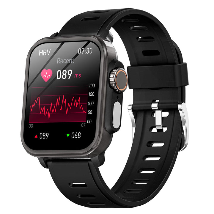 Wodoodporny smartwatch z pomiarem ciśnienia krwi, saturacji krwi i snu