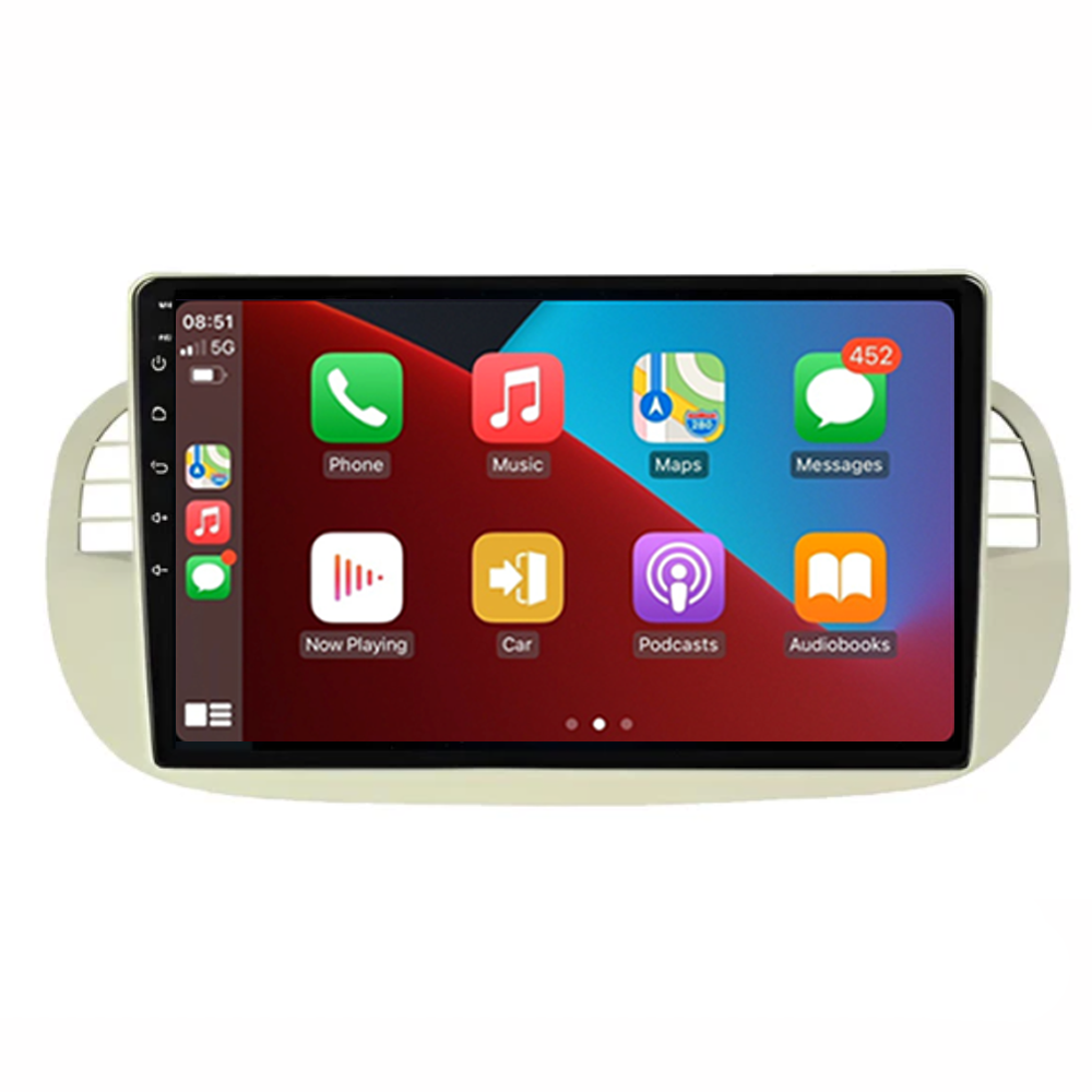 Fiat 500 | CarPlay & Android Auto | 2007-2015 | 9 cali | Plug & Play