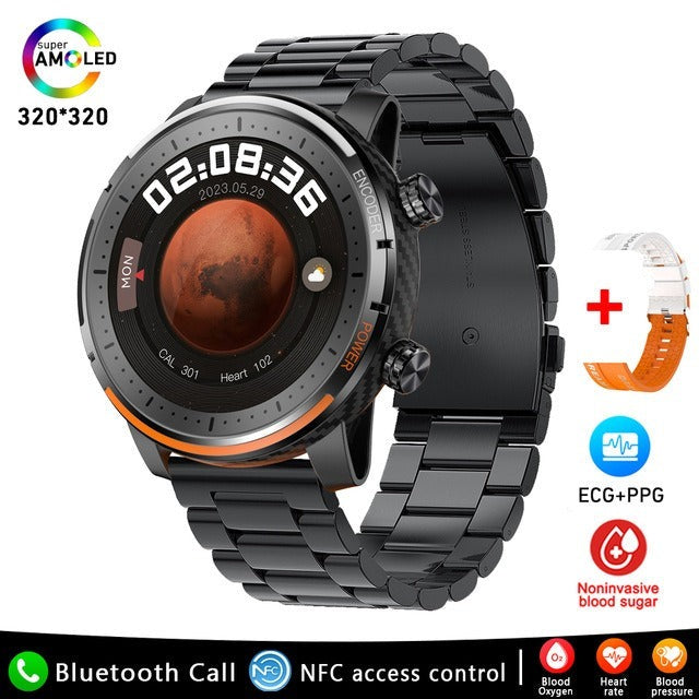 Wodoodporny smartwatch z pomiarem ciśnienia krwi, saturacji krwi i snu
