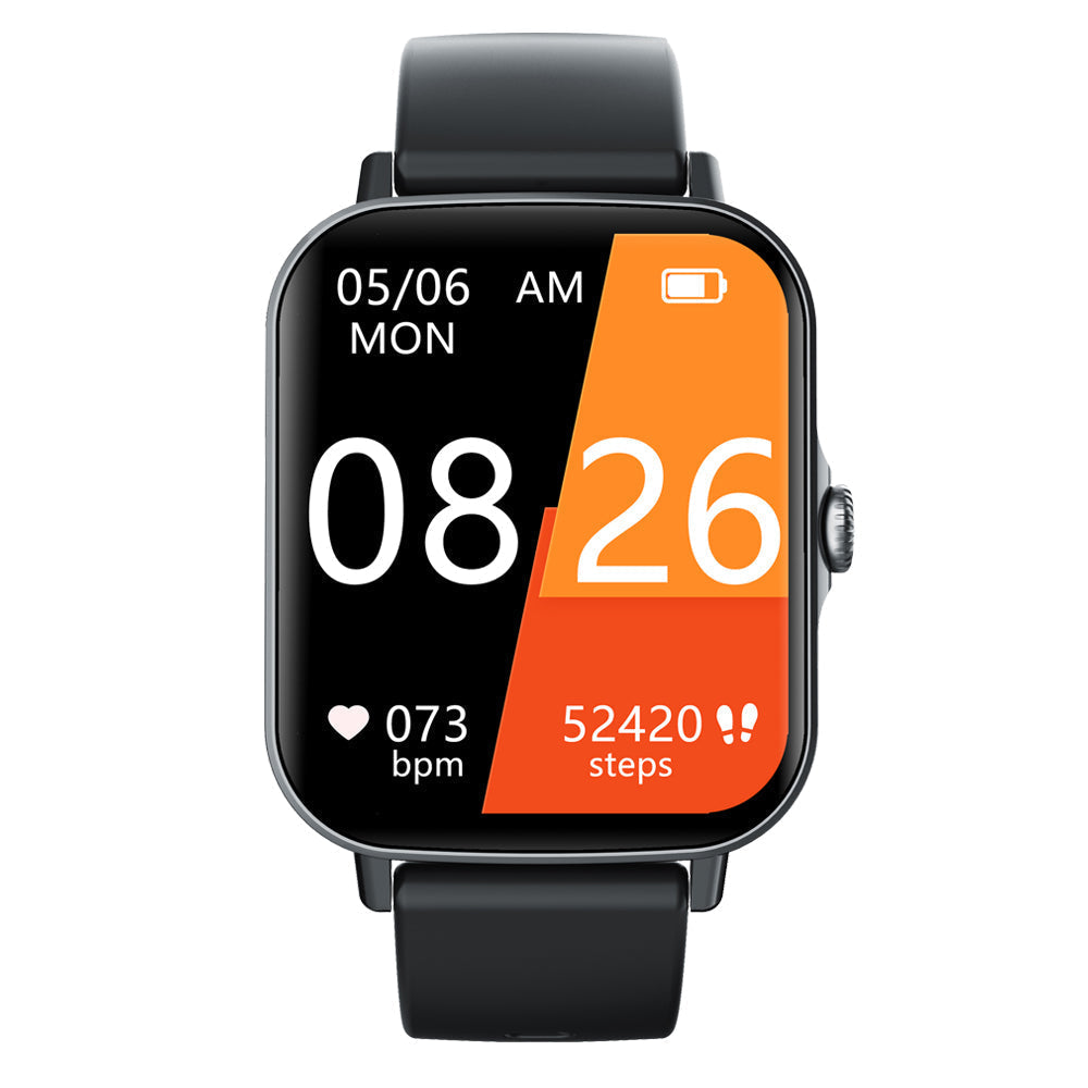 Wodoodporny smartwatch z pomiarem ciśnienia krwi, saturacji krwi i snu