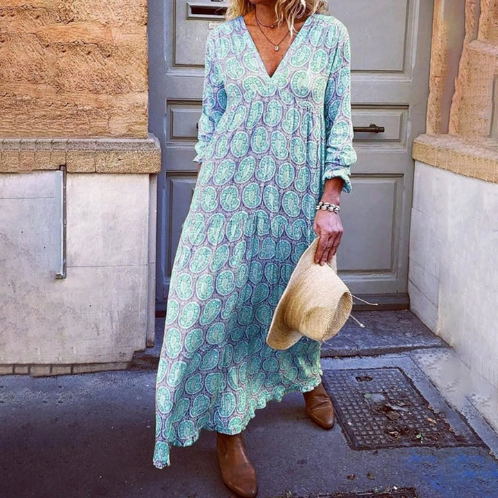 Geometryczna Sukienka Maxi Bohowaves — Gdzie Bohemyjski Styl Spotyka Letnią Elegancję