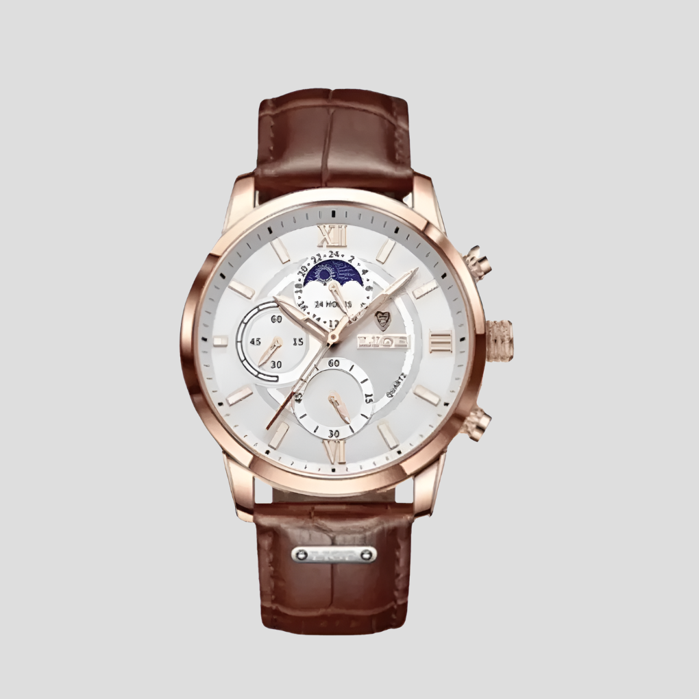 42mm Męski Klasyczny Zegarek Elegancki i Funkcjonalny