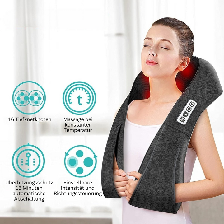 Masująca Poduszka Shiatsu z Podczerwienią - AuraComfort