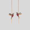 Kobiece Wiszące Kolczyki Hummingbird