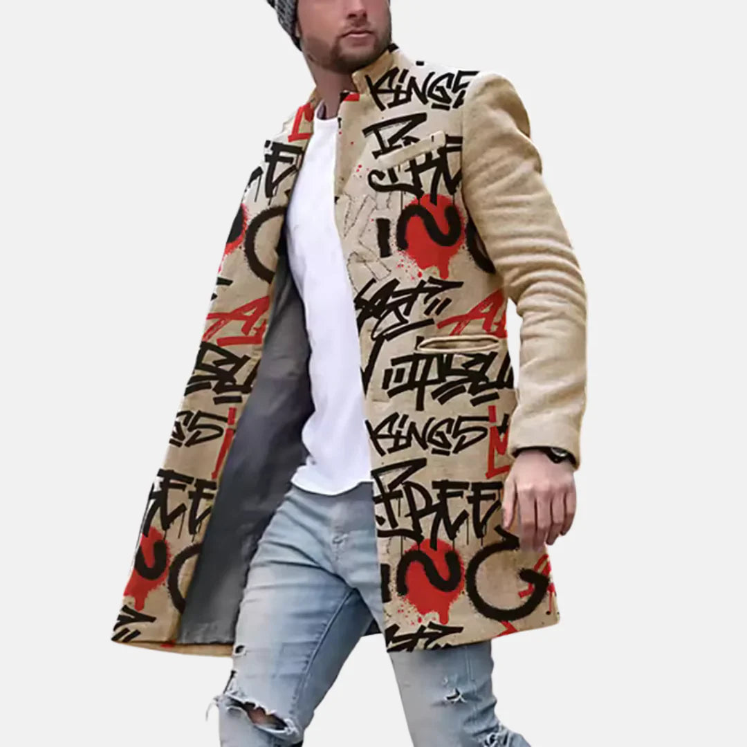 Kurtka Street Print – Casual i Regulowana Męska