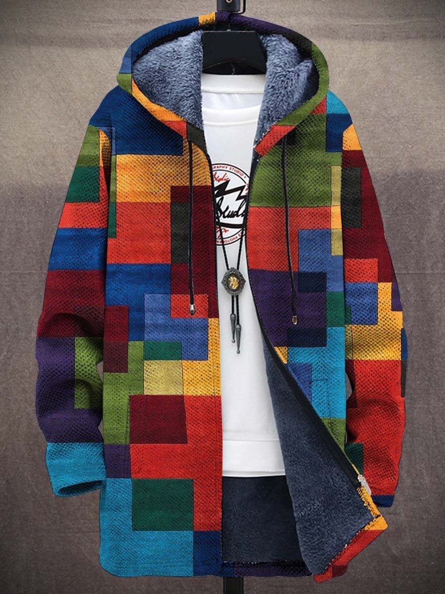 Milan – Retro Kamizelka Colorblock dla Mężczyzn