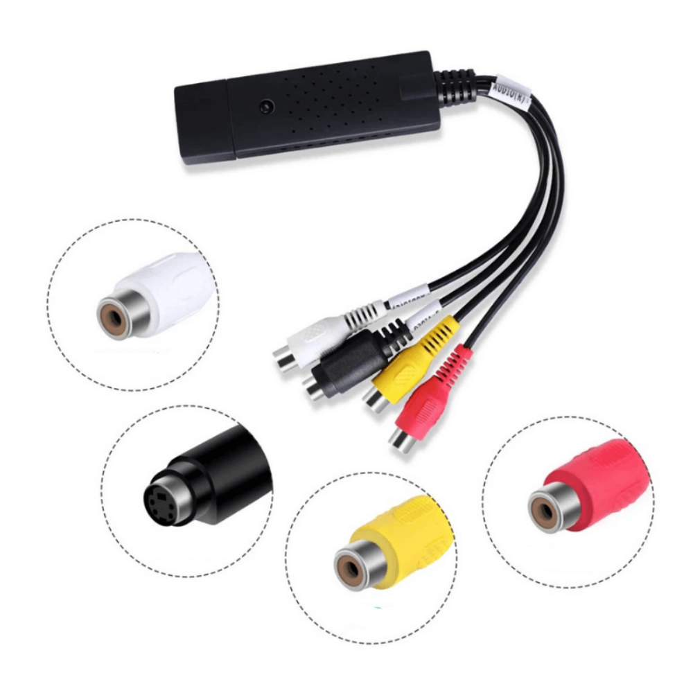 Kabel do digitalizacji do odtwarzaczy kaset wideo z dawnych lat