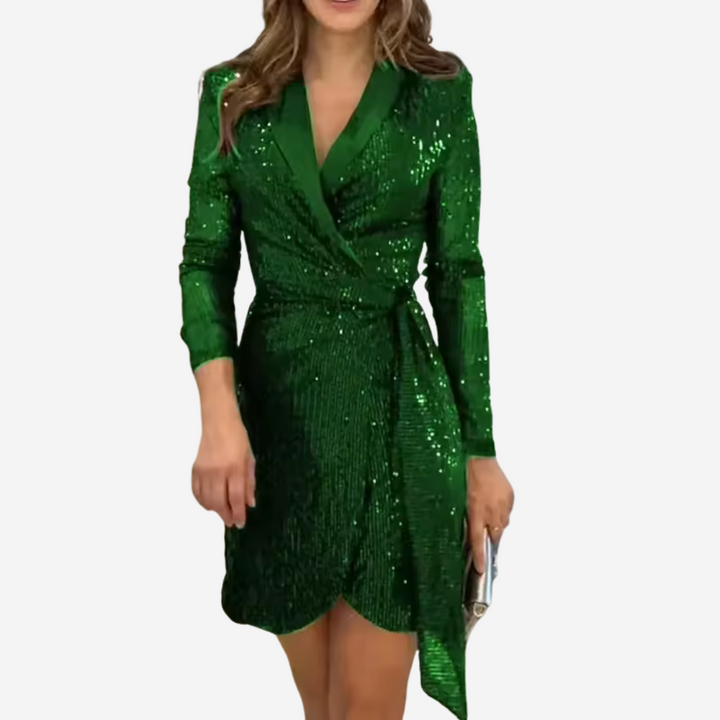 Stylowa Sukienka Blazer dla Kobiet Szykowna Sophistykacja z Glamour Dotykiem