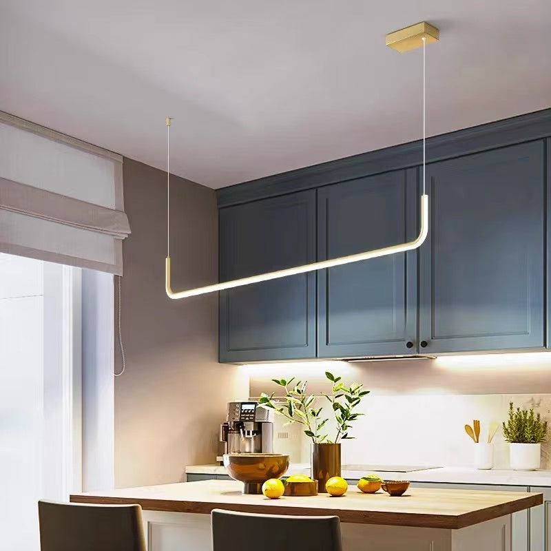 Arisha Nowoczesny Lampadario LED Złoto/Czarny Metal do Jadalni/Salonu