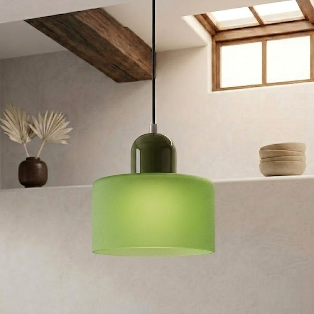 Wisząca lampa pierścieniowa o rozszerzonym designie halo
