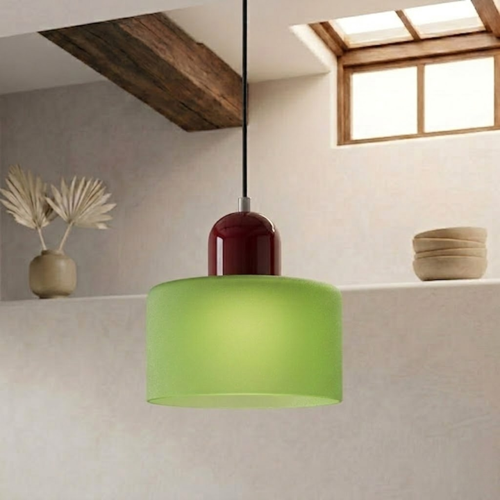 Wisząca lampa pierścieniowa o rozszerzonym designie halo