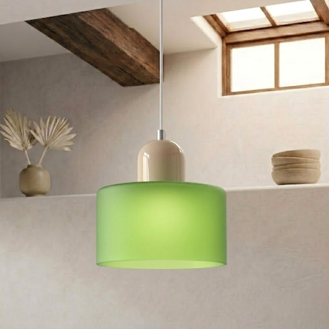 Wisząca lampa pierścieniowa o rozszerzonym designie halo