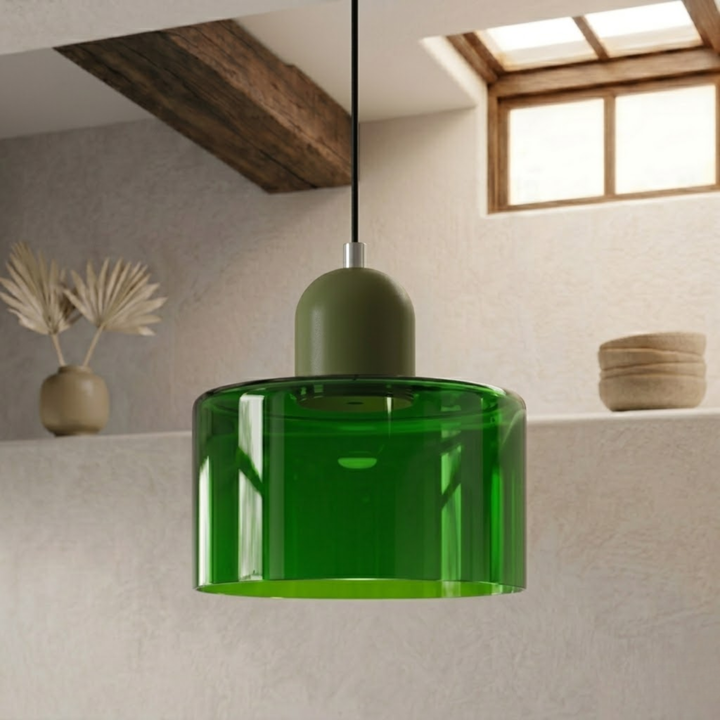 Wisząca lampa pierścieniowa o rozszerzonym designie halo