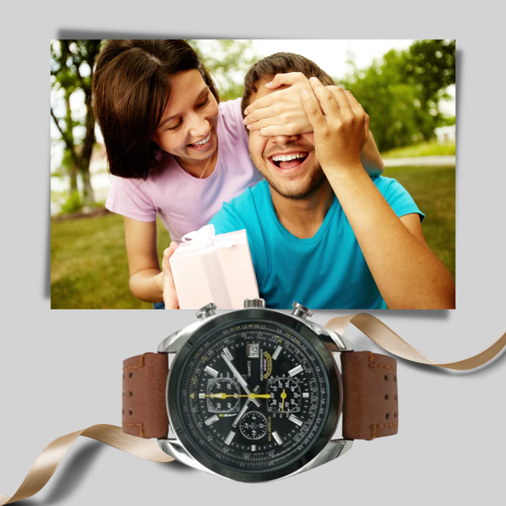 Męski Zegarek Kwarcowy – Szykowny Styl z Wodoodpornym Projektem