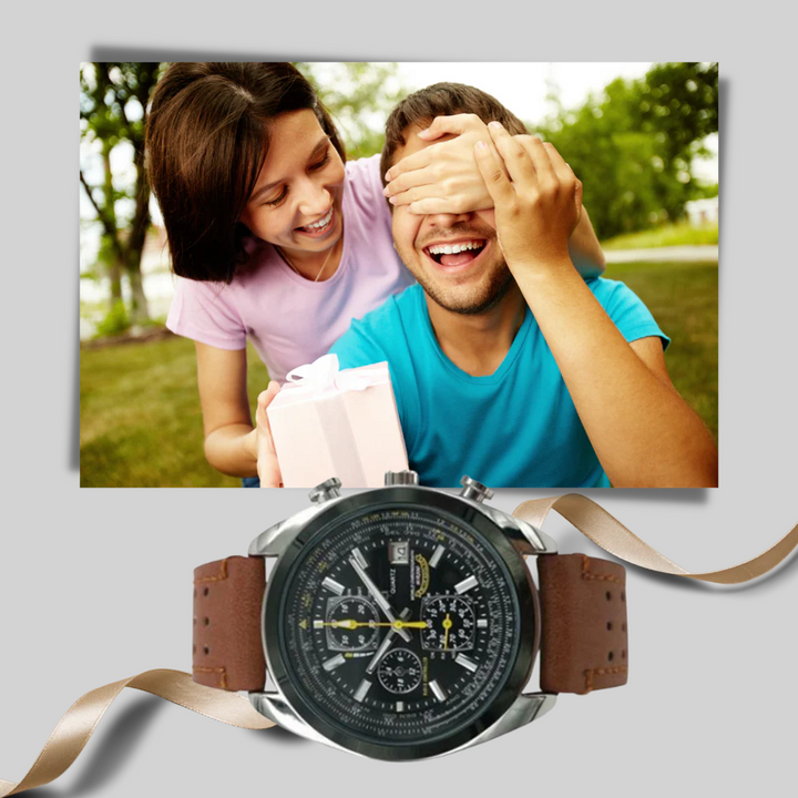 Męski Zegarek Kwarcowy – Szykowny Styl z Wodoodpornym Projektem