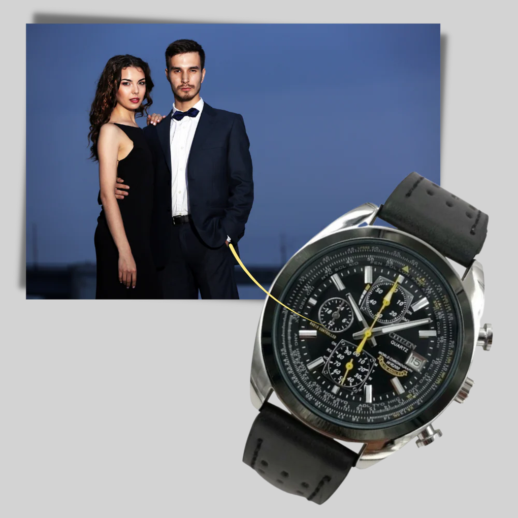 Męski Zegarek Kwarcowy – Szykowny Styl z Wodoodpornym Projektem