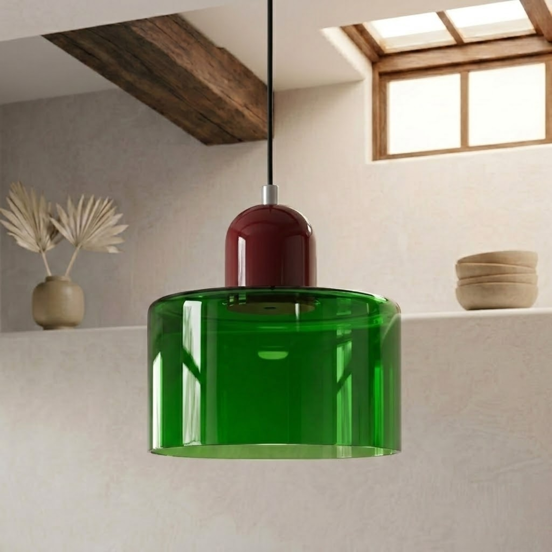 Wisząca lampa pierścieniowa o rozszerzonym designie halo
