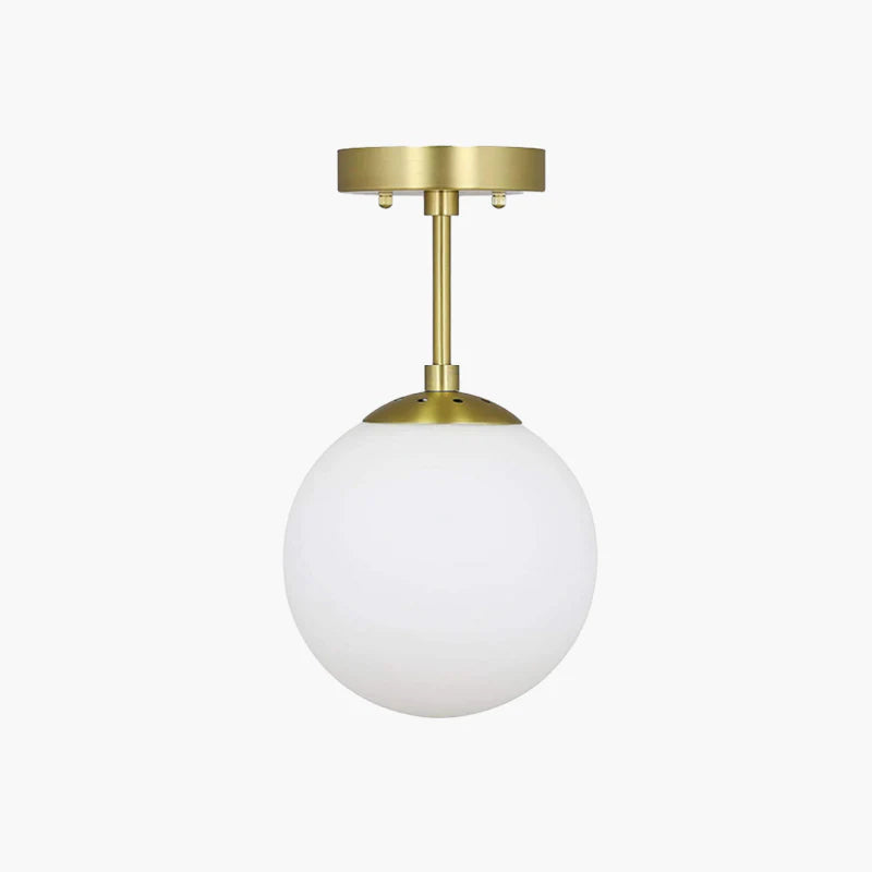 Valentina nowoczesna lampa sufitowa LED, kula, złota, do sypialni/salonu