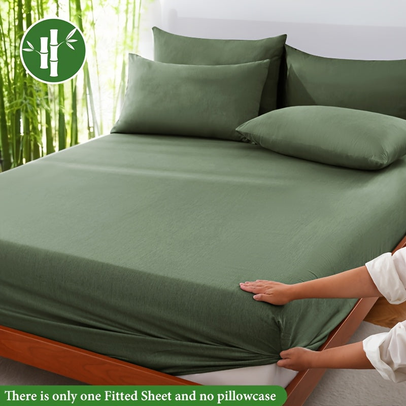 Prześcieradło z gumką z włókna bambusowego, letnie – luksusowy, oddychający komfort