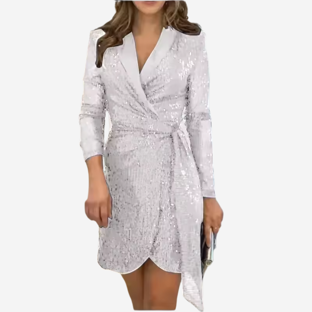 Stylowa Sukienka Blazer dla Kobiet Szykowna Sophistykacja z Glamour Dotykiem