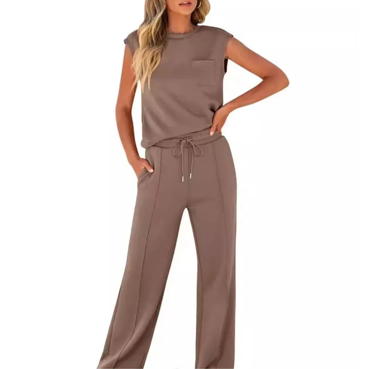 Damski zestaw oversize – casual na lato, odpowiedni do domu i na czas wolny