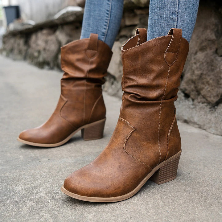 Retro Kowbojskie Buty Damskie