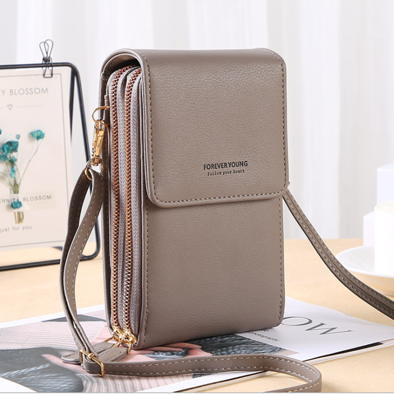 Torba na Telefon z Ekranem Dotykowym i Funkcją Portfela – Kompaktowa Torba Crossbody na Co Dzień