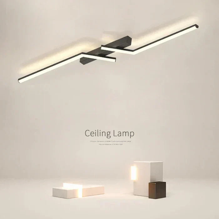 Nowoczesna lampa sufitowa LED – lampa geometryczna