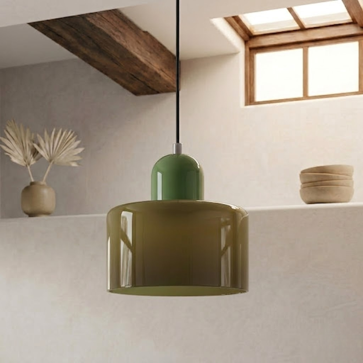Wisząca lampa pierścieniowa o rozszerzonym designie halo