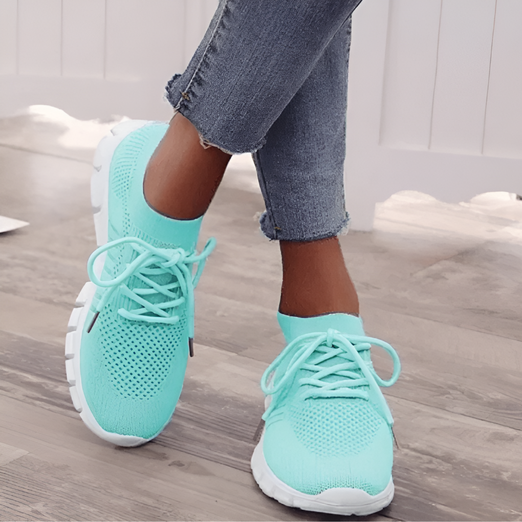 Damskie lekkie sneakersy z siateczki