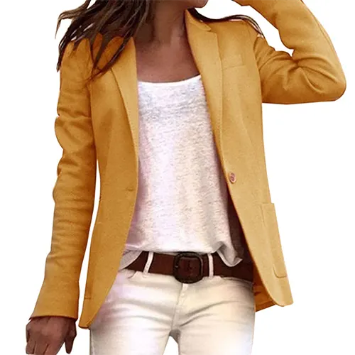 Kendra – Kobiecy Casual Praca Blazer | Długie Rękawy