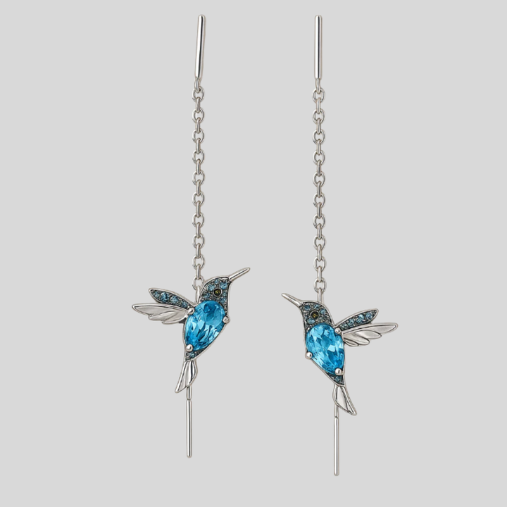 Kobiece Wiszące Kolczyki Hummingbird