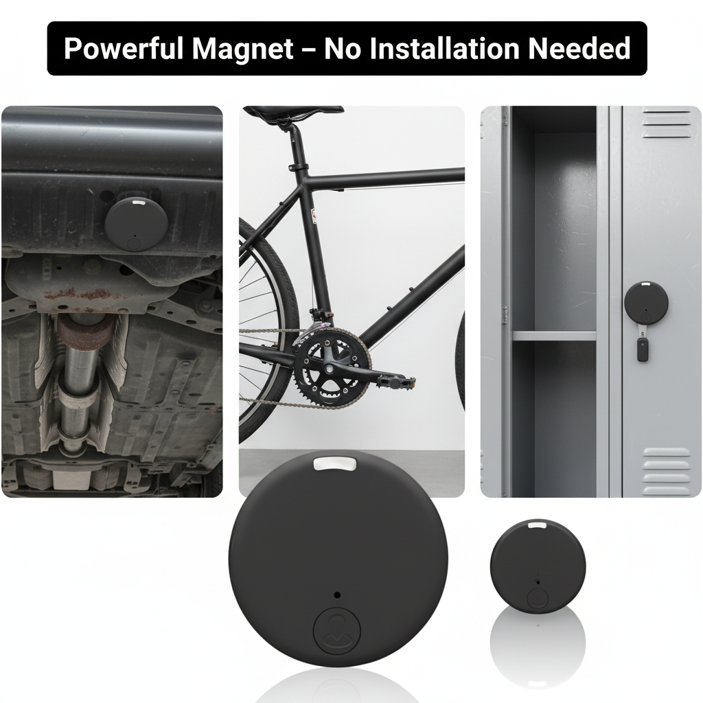 Magnetyczny mini lokalizator GPS z lokalizacją w czasie rzeczywistym, alertami o ruchu i monitorowaniem dźwięku