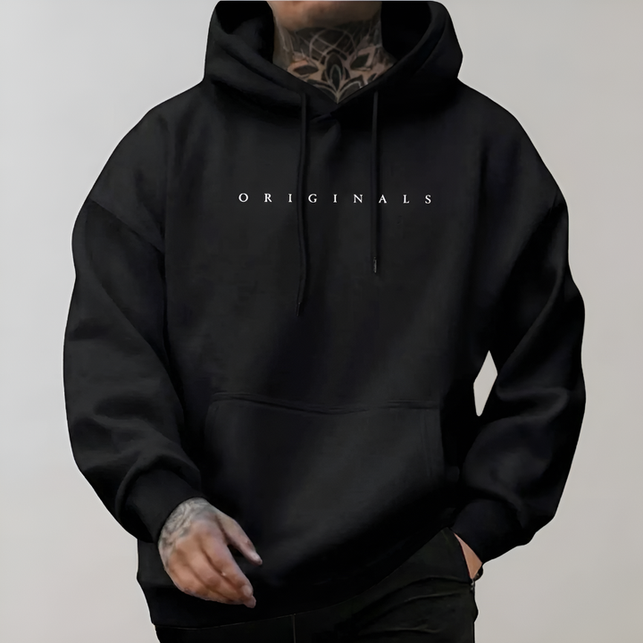 Męska bluza z kapturem w stylu streetwear z nadrukiem